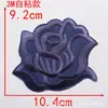 Tamanho pequeno, médio e grande autoadesivo bordado de flor de rosa adesivo de tecido patch branco patch decorativo para roupas flor de tecido acessórios de vestuário