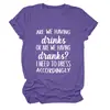 Vamos Tomar um Drink Amazon Wish Site Independente Camiseta Casual Simples Feminina Gola Redonda Manga Curta