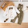 Ropa Formal Nueva de Primavera y Otoño para Bebé Transfronteriza, Conjunto de Traje de Caballero para Niños, Traje Infantil, Conjunto de Ropa para Cumpleaños de Bebé