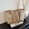 Bolsa de Mão Fashion para o Trabalho para Mulheres Outono e Inverno 2025 Nova Bolsa de Ombro Versátil de Grande Capacidade Bolsa Tote de Temperamento Spliced