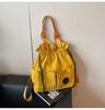 Nueva Moda Transfronteriza Bolso Ligero Bolso de Viaje con Cordón para Mujer Bolso Escolar para Estudiante Bolso de Hombro Casual de Alta Gama