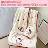 Linda Toalla de Baño Hello Kitty, Gorro para Secar el Cabello, Set de Regalo de Tres Piezas, Regalo de Cumpleaños para Niñas, Práctico Regalo de Año Nuevo