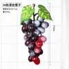 Racimo de uvas de simulación fruta de simulación uvas de plástico fruta falsa modelo accesorios planta verde decoración de interiores colgante