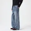 Calça Jeans Masculina Casual Americana Versátil Tendência Atacado Flare Micro Solta Primavera Outono 2026 Novo Estilo