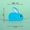Ornamentos de Micro Paisagem Animal Cartoon Fofo Brilhante Colorido Coelho Luminous Coelho Fofo Acessórios de Resina para Plantas de Jardinagem