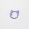 Marcadores de Ponto de Liga Leve Pintados Orelhas de Gato Coloridas Marcadores de Ponto Formato de Gato Desenho Animado Ferramentas de Tricô DIY Anéis de Ponto