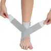 Tornozeleira esportiva de compressão com tira cruzada, suporte de tornozelo respirável com amarração cruzada, prevenção contra entorses para corrida ao ar livre