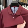 Camisa Polo de Algodón Puro con Cuello y Mangas Largas para Hombre de Primavera y Otoño Tops Casuales para Hombre Camiseta de Color Puro Piqué 100% Algodón para Hombre
