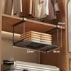 Cesta extraíble para armario, cesta colgante para gabinete debajo de la mesa, estante de almacenamiento para mesita de noche de dormitorio, estante de almacenamiento colgante sin taladro, estante para gabinete de cocina