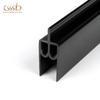 Fabricante ding fez retardador de chamas porta e janela perfil preto de alto brilho perfil de aço plástico PVC construção materiais de construção de plástico