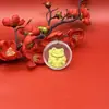 Adesivos de Telefone de Ouro Puro 999 com Gato da Sorte e Deus da Riqueza, Adesivos Dourados para Feriados, Presentes Selecionados, Atacado Estilo Shuibei