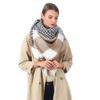 Europa e Estados Unidos transfronteiriça Amazon preto houndstooth lenço quadrado cachecol xadrez de caxemira feminino xale quente vendas de fábrica