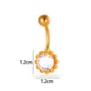 Henson Clássico Aço Inoxidável Barra com Zircônia Incrustada de Cobre Forma de Cobra Coração Forma de Flor Joia para Piercing no Umbigo
