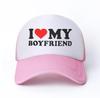 Gorra de Malla con Estampado de Mi Novia Transpirable tipo Trucker Gorra de Béisbol Sombrero para el Sol Transfronterizo Nuevo I