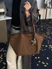 Bolsa Tote Casual de Outono para o Trabalho Grande Capacidade Nova Bolsa de Ombro Retro Feminina Bolsa Saco Texturizada Bolsa de Mão