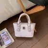 Bolso Cubo Estampado de Mano para Mujer, Nuevo Estilo Coreano Moda Primavera 2026 Bolso de Hombro de Alto Valor, Bolso de Hombro Casual de Moda