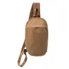 Nova bolsa de ombro pequena e leve para atividades ao ar livre, bolsa de peito casual esportiva para caminhada, bolsa transversal unissex moderna de grande capacidade