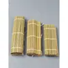 Comida Japonesa Sashimi Decoração Ornamento Pele Verde Rolo de Sushi Carne Grelhada Montagem Jangada de Bambu Cortina de Bambu Esterilla de Sushi Cerca Prato Guarnição