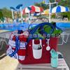 Bolsa de Playa Transfronteriza Bolso de Mano para Mujer Nueva Bolsa de Playa EVA Europea y Americana Bolsa Grande con Agujeros de Cesta Estampada