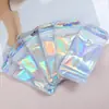 Bolsas de Embalaje de Fabricante, Bolsas Autoadhesivas Láser Transfronterizas, Bolsas de Embalaje Arcoíris, Bolsas de Plástico para Joyería y Fundas de Teléfono, Bolsas de Cosméticos para Regalo