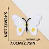 Fabricante Colorido Bordado de Mariposas Pegatinas de Tela Sin Costura Lavables Parches Decoración para Ropa Bolsas Stock Listo Venta al por Mayor