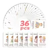 Compra directa transfronteriza de 36 tarjetas de texto inspirador para cuentos infantiles, tarjetas de expresión de regalo con texto en inglés, tarjetas de mensaje decorativas