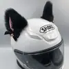Decoração de Capacete de Motocicleta Sino Orelhas de Gato Fofo e Estiloso Moto Veículo Elétrico Acessórios de Esqui Decoração Equipamento de Equitação