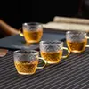 Taza de Té de Silicona Gaopeng, Taza de Vidrio Resistente al Calor Hecha a Mano, Taza de Cata, Taza de Aroma, Taza Pequeña, Taza de Té Kung Fu, Juego de Té
