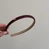 Diadema de cuero con purpurina fina dulce retro suave estilo francés, diadema de moda de alta gama para lavarse la cara y viajar