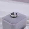 Anel Batalha Array Estilo Chinês Retrô Banhado a Prata para Homens e Mulheres, Anel de Joia com Abertura, Direto do Fabricante