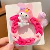 Elástico Infantil de Feijão Colorido Tendões de Borracha Bonito Super Fofo Corda de Cabelo Trançada de Menininha Corda de Cabelo de Princesa para Cabelo de Coque Corda de Cabelo para Rabo de Cavalo