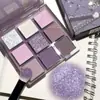 Muge Leen Paleta de Sombras de Ojos de Nueve Colores Mate Perlado Polvo Ahumado Rosa Color Melocotón Tierra Color Té con Leche Asequible Paleta de Sombras de Ojos Ins
