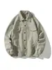 Nueva chaqueta de forro polar para otoño e invierno para hombre, abrigo casual holgado para el trabajo, cárdigan de estilo japonés con cuello alto, chaqueta cálida