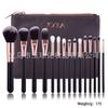 Conjunto de pincéis de maquiagem transfronteiriço zoeva15 ouro rosa pincel de maquiagem pincel de base pincel de sombra ferramentas de maquiagem de beleza atacado