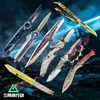 Remodelar Nueva Temporada Skin de Cuchillo Aleación de Zinc Modelo de Arma Delta Periférico de Juego Sin Filo Giratorio Plegable