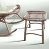 Estilo Nórdico Celebridad de Internet Silla Mecedora para Adultos Sillón Silla Perezosa Silla Individual Silla de Exterior de Mimbre Silla Mecedora de Mimbre Silla de Ocio