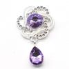 Accesorios de joyería DIY populares de Europa y América, placa de flores, hebilla de diamante de aleación, broche colgante de gota de agua dorada, material para accesorios para el cabello