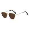 Gafas de Sol Metálicas Cuadradas Pequeñas Retro Nuevas para Hombre y Mujer, Moda Trendy Europea y Americana de Alta Gama, Gafas Transfronterizas para Conducir de Hombre