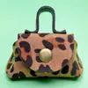 Bolsa para Monedas de Cuero PU en Stock, Mini Bolsa de Almacenamiento Pequeña para DIY, Colgante, Llavero Creativo, Accesorio, Regalo Pequeño