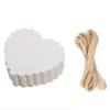 Etiqueta Día de San Valentín Boda Corazón Rojo Forma Amor Regalo Mensaje Tarjeta de Deseo Cuero Vacuno en Blanco Decoración Día de la Madre
