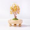 Árbol del Dinero de Grava de Cristal Natural Cubierta de Polvo de Vidrio Árbol de Cristal Hecho a Mano Creativo Árbol de la Vida de Cristal Decoración para el Hogar