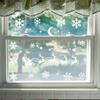 Bms842+845 Pegatinas electrostáticas navideñas transfronterizas para vidrio, pegatinas anticolisión de pájaros sin pegamento de PVC, pegatinas decorativas para ventanas