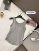 Otoño e Invierno Nuevo Lijado Cálido Terciopelo Cálido Chaleco Algodón Adelgazante Ropa Interior Ropa Exterior Top sin Mangas con Almohadilla en el Pecho