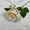 Rosa Artificial Rosa de Flanela Amante de Rosas Rosa Pérola Rosa casamento Salão de Casamento Arranjo de Flores Exibição Doméstica Atacado