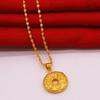 Celebridad de Internet Explosiones Patrimonio Clásico Mantra de Seis Caracteres Hebilla de Loto Collar Joyería para Mujer Vietnam Sha Jin Joyería sin Decoloración a Largo Plazo