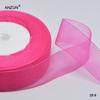 Gasa de nieve transparente de 4 cm y 45 m con gancho para sombrero, accesorios para el cabello, lazo de bricolaje, regalo de boda, cinturón, 50 yardas/rollo