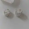 Anillo de Banda Ancha de Alta Gama con Textura Pesada de Diseño de Nicho Francés 2025 para Mujer Moda Versátil Anillo Apilable