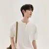 Suministro Exclusivo Transfronterizo Estilo Coreano Simple Estilo Old Money Camiseta Casual de Punto de Manga Corta Camisa Polo Top Versátil Cleanfit