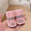 Zapatos para perros, zapatos para cachorros, protectores para patas de perros pequeños, de suela blanda, antideslizantes, transpirables para el verano, zapatos para mascotas para pasear perros
