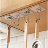 Gancho Grande sin Costuras para Puerta de Cocina y Baño del Hogar sin Taladrar y Gancho Adhesivo Gancho Adhesivo Cepillado para Ropa